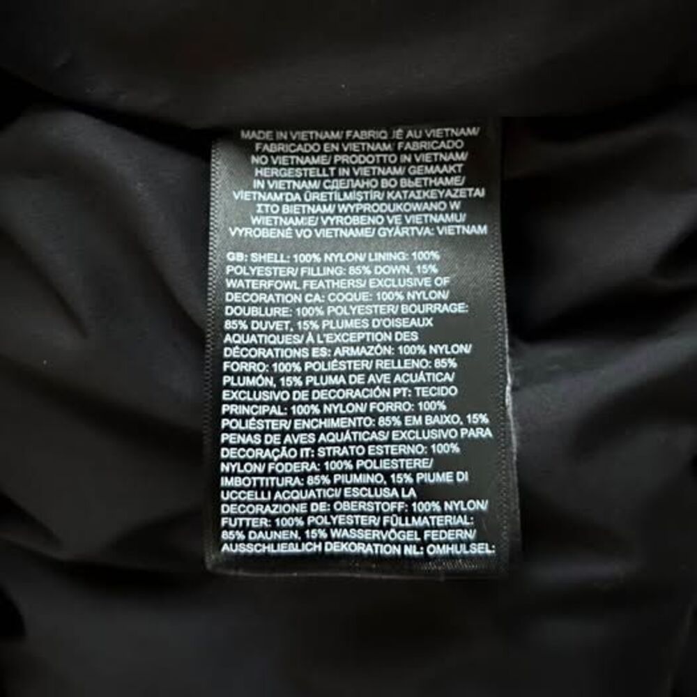 North Face 1996 Retro Nuptse Black Puffer Coat Teen XXL/Men XS/Women M 700 Fill - Picture 8 of 10